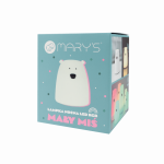 MARY'S LED &ouml;&ouml;lamp SMALL BEAR, White, 10 cm., MW20783