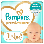 PAMPERS m&auml;hkmed Premium Care, 1 suurus 2-5kg, 94 tk., 80887526