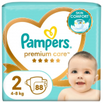PAMPERS m&auml;hkmed Premium Care, 2 suurus 4-8kg, 88 tk., 80887351