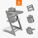 STOKKE s&ouml;&ouml;gitool koos turvakaare ja kandikuga TRIPP TRAPP, storm grey, 685600