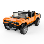 RASTAR 1:30 kokkupandav auto mudel Hummer EV, assort., oranz/kollane, 454 parts, 93700