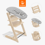 STOKKE s&ouml;&ouml;gitool koos turvakaare ja vasts&uuml;ndinu komplektiga TRIPP TRAPP, natural, grey NBS, 685700