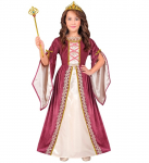 WIDMANN kost&uuml;&uuml;m keskaaja printsess, suurus (128 cm / 5-7 aastat), 13196