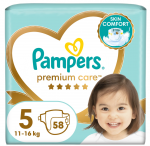 PAMPERS m&auml;hkmed Premium Care, 5 suurus 11-16kg, 58 tk., 80887517