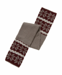MOTHERCARE Io B Gry/Burgundy Scarf 757164 00