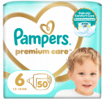 PAMPERS m&auml;hkmed Premium Care, 6 suurus 13-18kg, 50 tk., 80887518