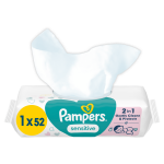 PAMPERS niisked salvr&auml;tikud SENSITIVE, 52 tk.