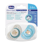 CHICCO r&otilde;ngaslutt silikoon 0-6kuud 2tk, blue