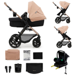 KINDERKRAFT universaalne jalutusk&auml;ru MOOV 2 4in1 AIR EVA WHEELS, sand beige, KSMOOV2BEGEV400