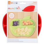 MUNCHKIN Lil' Apple eraldi sektoritega taldrikud 6m+, 3 tk, 91513P