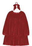 MAYORAL pikkade varrukatega kleit ja juuksekumm, red, 7.049-56, 104&nbsp; cm