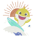 DIAMOND DOTS loominguline komplekt teemantmaal Baby Shark Stay Cool!, 3295 punkti, DBX.087