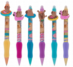 COLORINO kustutatav pastapliiats kummist k&auml;epidemega Capybara, assort., 01737PTR