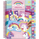 TOTUM loominguline kleebistamise raamat numbrite j&auml;rgi Unicorn, 72008