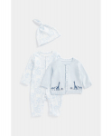 MOTHERCARE p&uuml;kskost&uuml;&uuml;m, kardigan + beebim&uuml;ts, EB644
