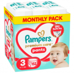 PAMPERS p&uuml;ksm&auml;hkmed Premium Pants Monthly, 3 suurus, 6-11kg, 114 vnt., 80894764