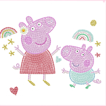 DIAMOND DOTS loominguline komplekt teemantmaal Peppa Pig Happy Days, 2378 punkti, DBX.089