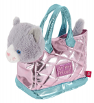 PERLETTI roosa metallik kott pehme Paris kassiga, 13086