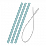 MINIKOIOI komplekt raskusega k&otilde;rs ja puhastushari FLEXI, 3 tk., Aqua Green, 101110015