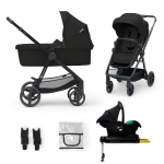 KINDERKRAFT universaalne jalutusk&auml;ru NEWLY 4in1 MINK PRO, classic black, KSNEWL00BLK400I