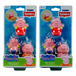 TOMY vannim&auml;nguasi Peppa perekond, 3 tk, sortiment,  E73105C