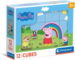 CLEMENTONI pusle Peppa Pig, 12 kuubikut, 41195