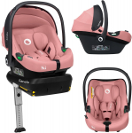 LIONELO turvah&auml;ll alusega ISOFIX ASTRID I-SIZE, Pink coral, 40-87 cm.