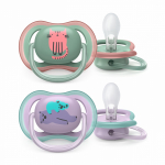 PHILIPS AVENT 83016 silikoonist lutt ULTRA AIR DECO, 2 faas, 2-pakk., SCF085/18