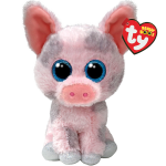 TY Beanie Boos pehme m&auml;nguasi roosa siga HAMBONE, 15 cm, TY37318