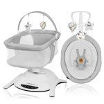 LIONELO voodi-lamamistooli komplekt 2in1 LO-BELLA, Grey concrete