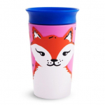 MUNCHKIN WildLove Sippy tass, 266 ml, punane rebane, Miracle 360,  6m+, 05177701