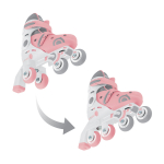 GLOBBER rulluisud Learning Skates 2 in 1, suurus 26&ndash;29, pastellroosad, 780-210