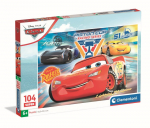 CLEMENTONI pusle Cars, 104 tk, 25047