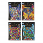 MOXY v&auml;rvimiskomplekt numbrite j&auml;rgi, assortii, 150123