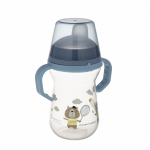 CANPOL BABIES tass silikoontilaga, FirstCup BONJOUR PARIS, 6m+, 250ml, sinine, 56/613_blu