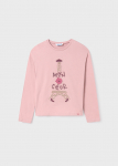 MAYORAL pikkade varrukatega t-s&auml;rk 8C, blush, 7045-65