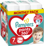 PAMPERS p&uuml;ksm&auml;hkmed Pants Monthly, 7 suurus, 15+kg, 114 tk., 80779062