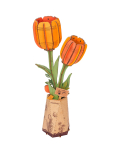 ROWOOD Puidust konstruktor Oranž tulp, TW081