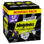 PAMPERS pidžaamap&uuml;ksid NINJAMAS Space, 8 suurus, 27-43kg, 54 tk., 80756320