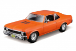 MAISTO DIE CAST 1:24 kokkupandav auto mudel 1970 Chevrolet Nova SS - Orange, assort., 39262