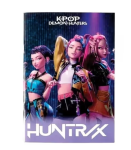 K-POP DEMON HUNTERS A4 pehme kaanega m&auml;rkmik, assortii, 364-02444