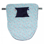 CHEEKY CHOMPERS cotbed duvet BOTANICAL BLOOM, blue, 798