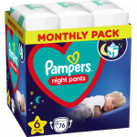 PAMPERS p&uuml;ksm&auml;hkmed Night Monthly 6 suurus, 4x19, 76 tk, 81758421MP