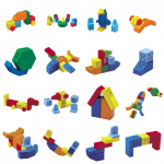 PEOPLE BLOCKS klassikalised magnetklotsid komplekt, PB320