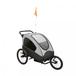 BABYTROLD k&auml;ru ROADRUNNER 3in1,  Black/Grey, 14-08S