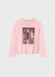 MAYORAL pikkade varrukatega t-s&auml;rk 8E, blush, 7047-77