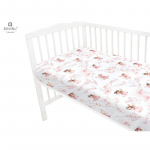 MIMINU v&otilde;revoodi lina kummiga Wonderland pink, 120x60 cm