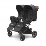 TRILLE jalutusk&auml;ru kaksikutele BEBA, Light black, 12-57S