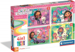 CLEMENTONI GABBY'S DOLLHOUSE pusle, 4in1, 21752