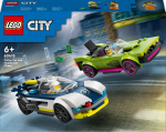 60415 LEGO&reg; City Politseiauto Ja Muskelauto Tagaajamine